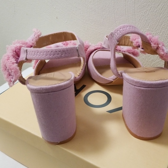 Cute Light Pink Denim Shoes - Picture 4 of 4